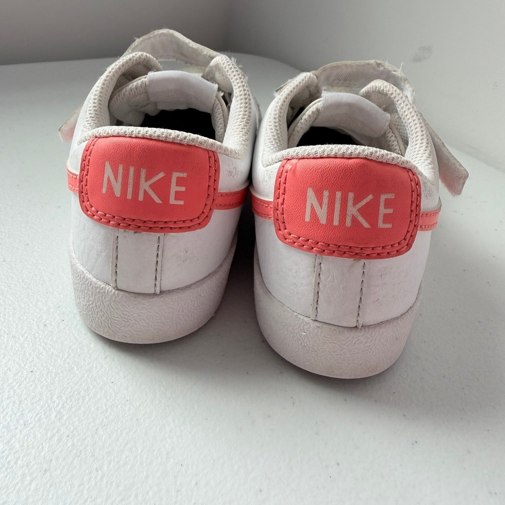 Nike Blazer Low '77 White Echo Pink Magic Ember DA4075-130 Kids Sz 13 - Picture 8 of 11